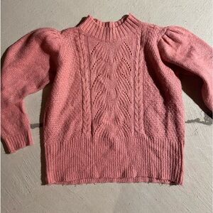Pink knit sweater
